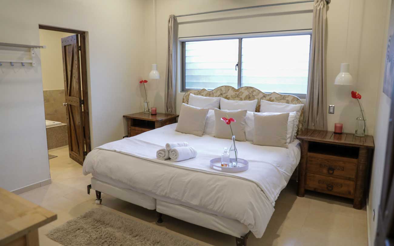 Bedroom at Jarabacoa Mountain Hostel.