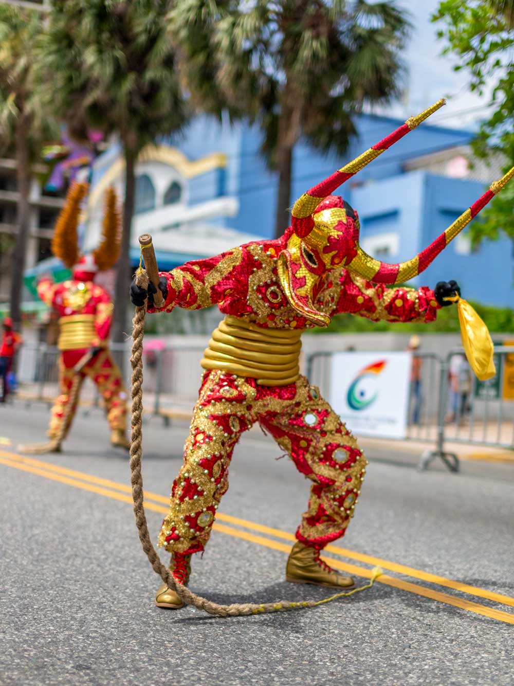 Traditional Diablo Cajuelo with whip.