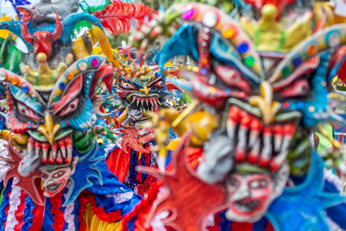 Dominican carnival masks.